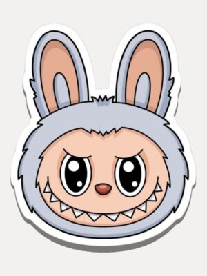 Labubu Lavender Face Sticker