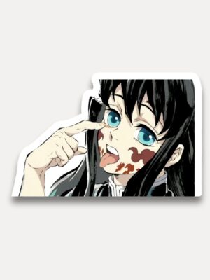 Muichiro Tokito Playful Face Sticker Demon Slayer