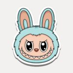 Labubu Blue Face Sticker
