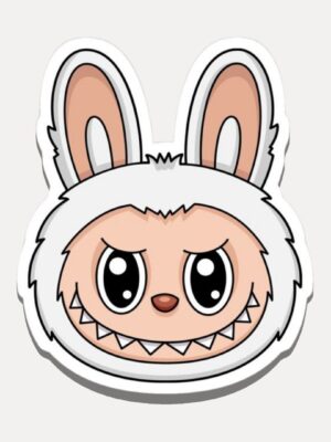 Labubu White Face Sticker