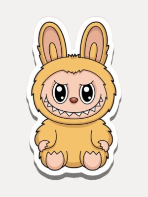 Labubu Toffee Brown Sticker