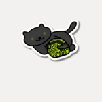Lando Norris Cat Helmet Sticker