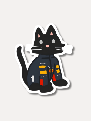 Red Bull Cat Suit Sticker