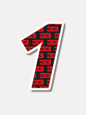 Max Verstappen 33 Pattern Sticker