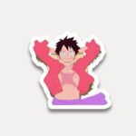 Luffy Chill Pose Sticker One Piece