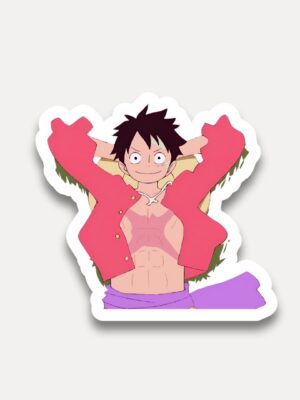 Luffy Chill Pose Sticker One Piece