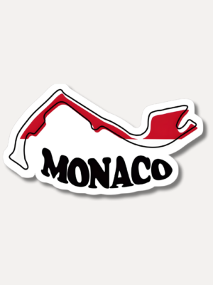 Monaco Race Track Outline Sticker
