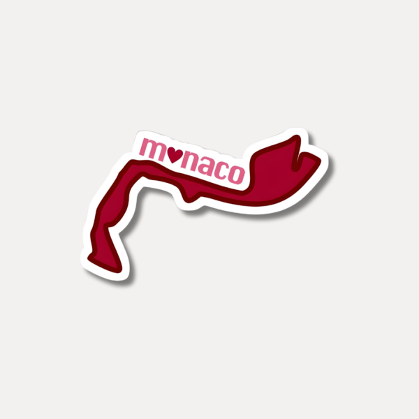Monaco Heart Layout Sticker