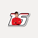Charles Leclerc Number Pose Sticker
