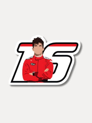 Charles Leclerc Number Pose Sticker
