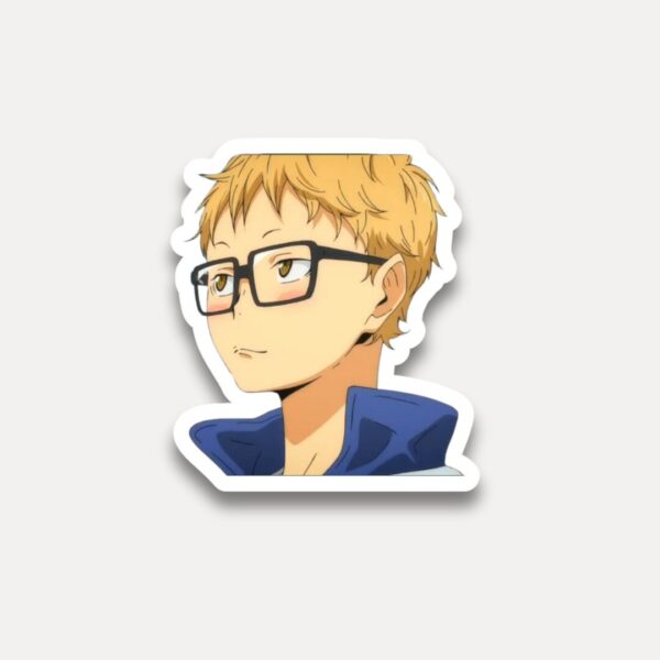 Tsukishima Cool Look Sticker Haikyuu