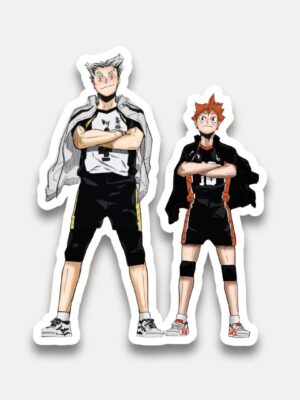 Bokuto Hinata Flex Pose Sticker Haikyuu