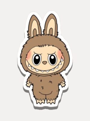 Light Brown Labubu Chestnut Cocoa Sticker