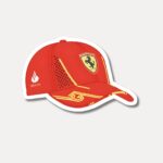 Carlos Sainz 55 Ferrari Hat Sticker