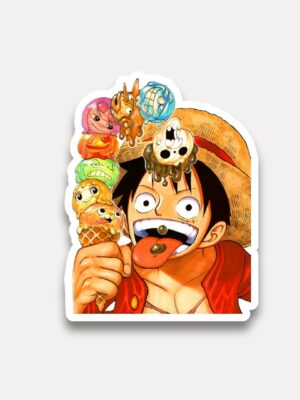 Luffy Ice Cream Feast Sticker One Piece