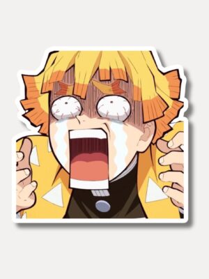 Zenitsu Meltdown Sticker - Why Is This My Life