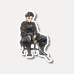 Sumiyoshi Sitting with Sword Sticker - The Silent Witness
