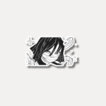 Obanai Close-Up Sticker - Serpent Eyes Never Blink