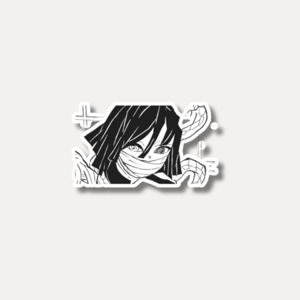 Obanai Close-Up Sticker - Serpent Eyes Never Blink