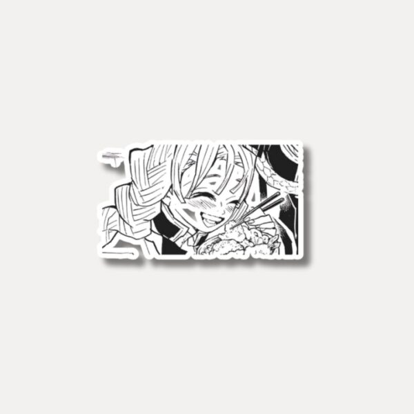 Mitsuri Eating Panel Sticker - Softest Hashira Moment