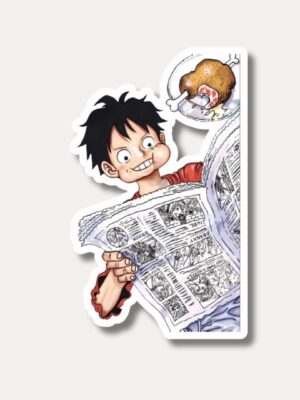 Luffy Reading Bounty News Sticker