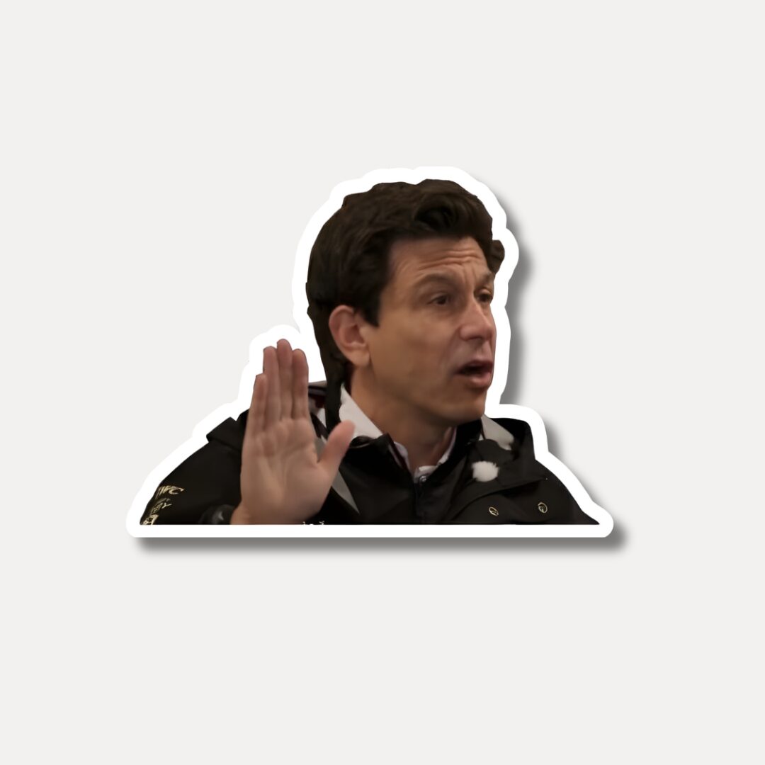 Toto Says No - F1 Reaction Sticker