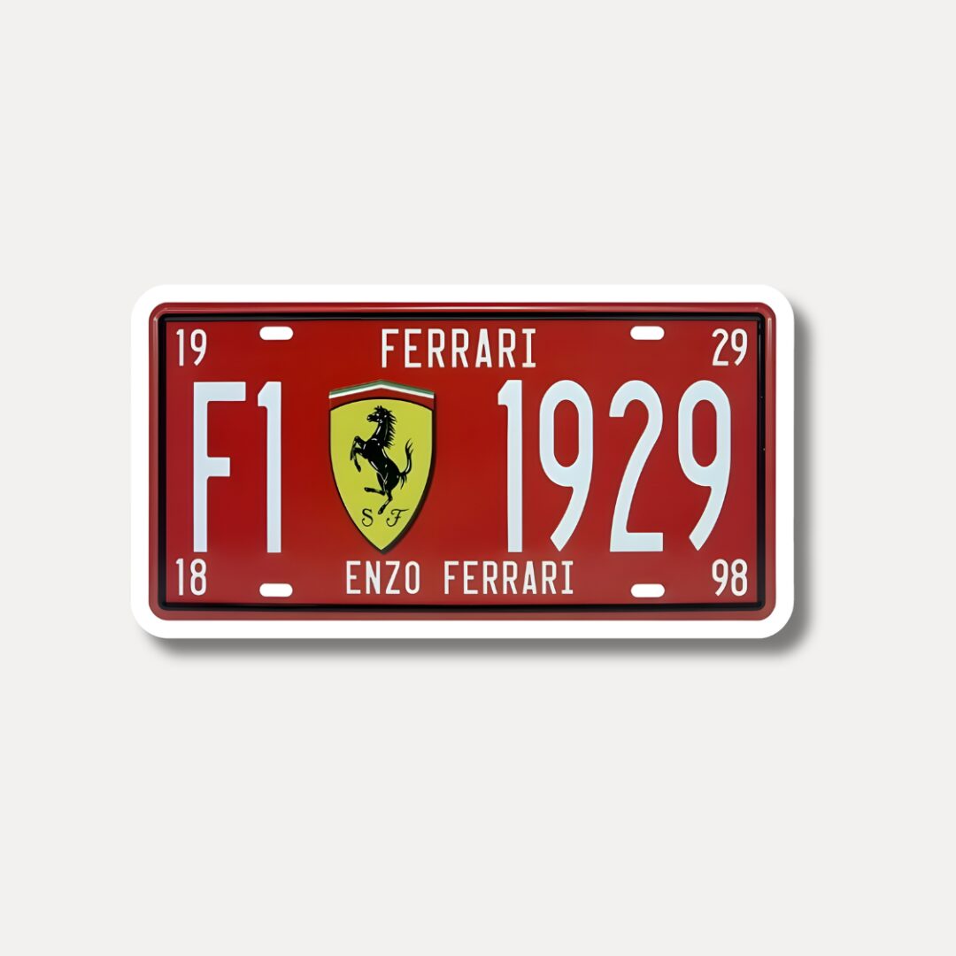 Ferrari 1929 Plate - Enzo Tribute