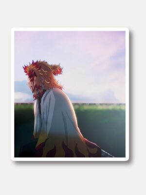 Kyojuro Rengoku Flame Hashira Sticker - Final Scene Demon Slayer Vinyl