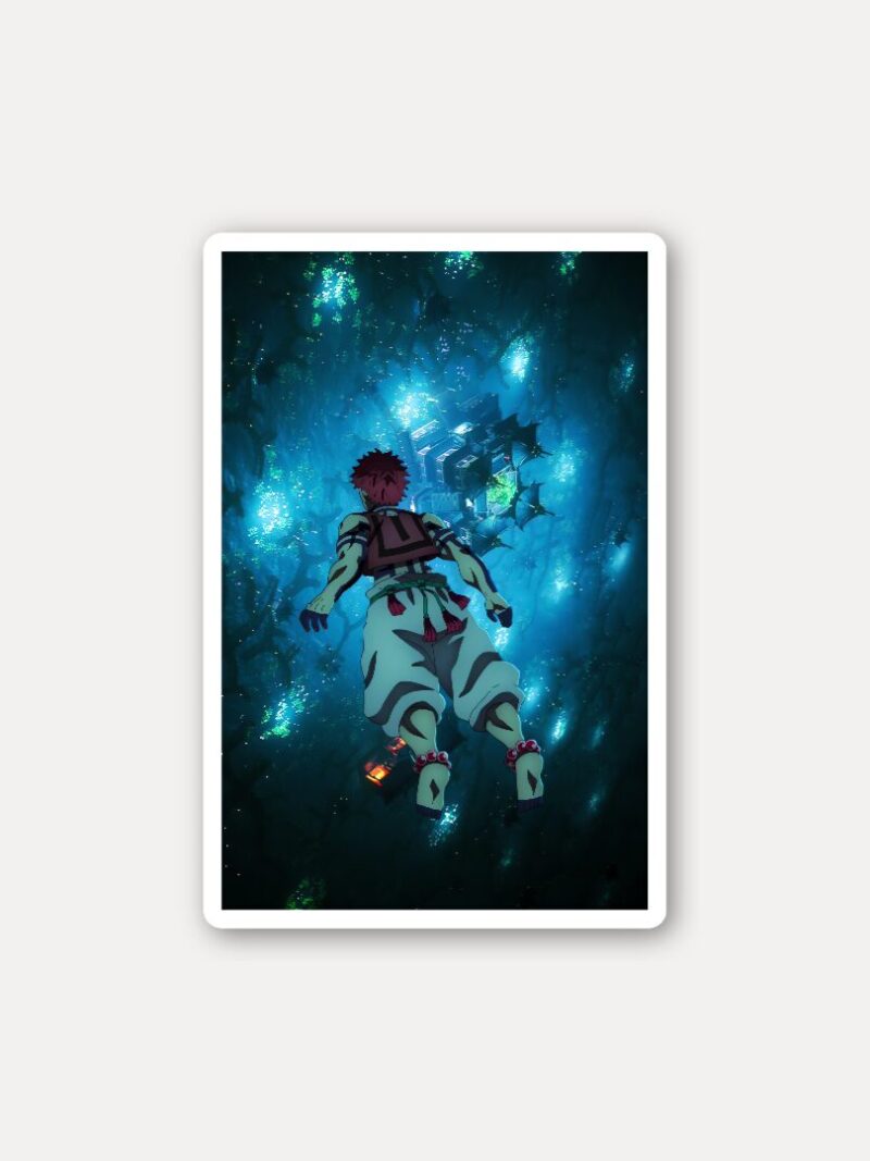 Akaza Falling - Descent into Infinity Castle Sticker