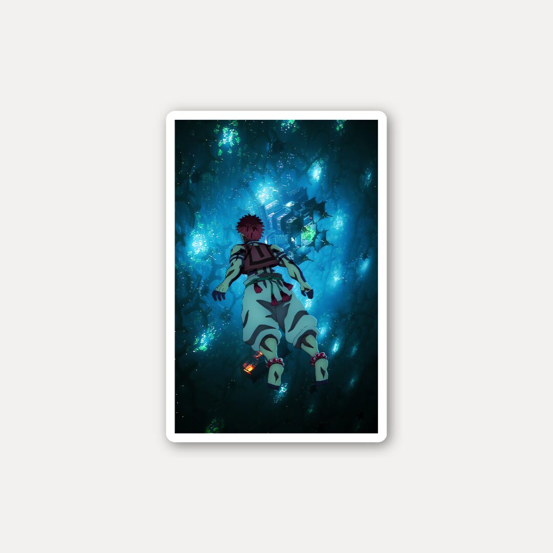 Akaza Falling - Descent into Infinity Castle Sticker