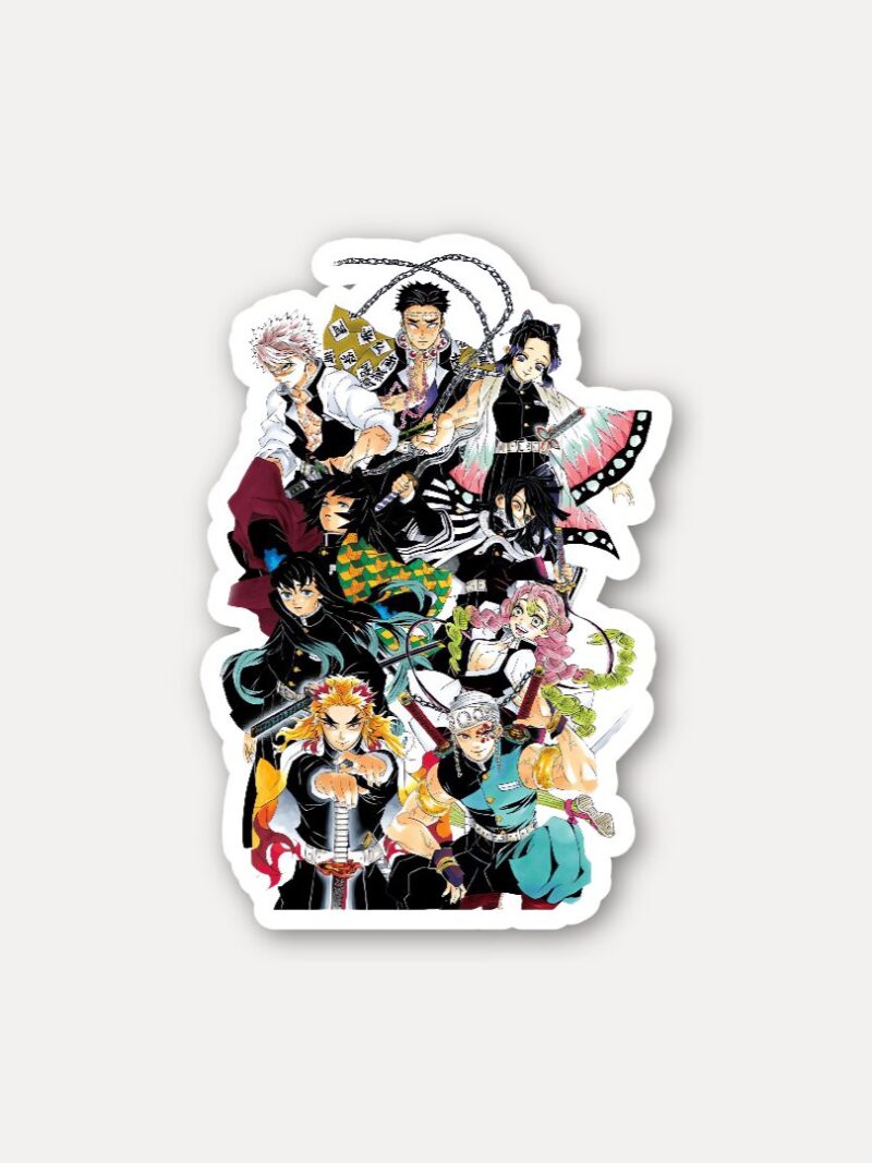 All Hashira Lineup Manga Sticker - Pillars of Demon Slayer