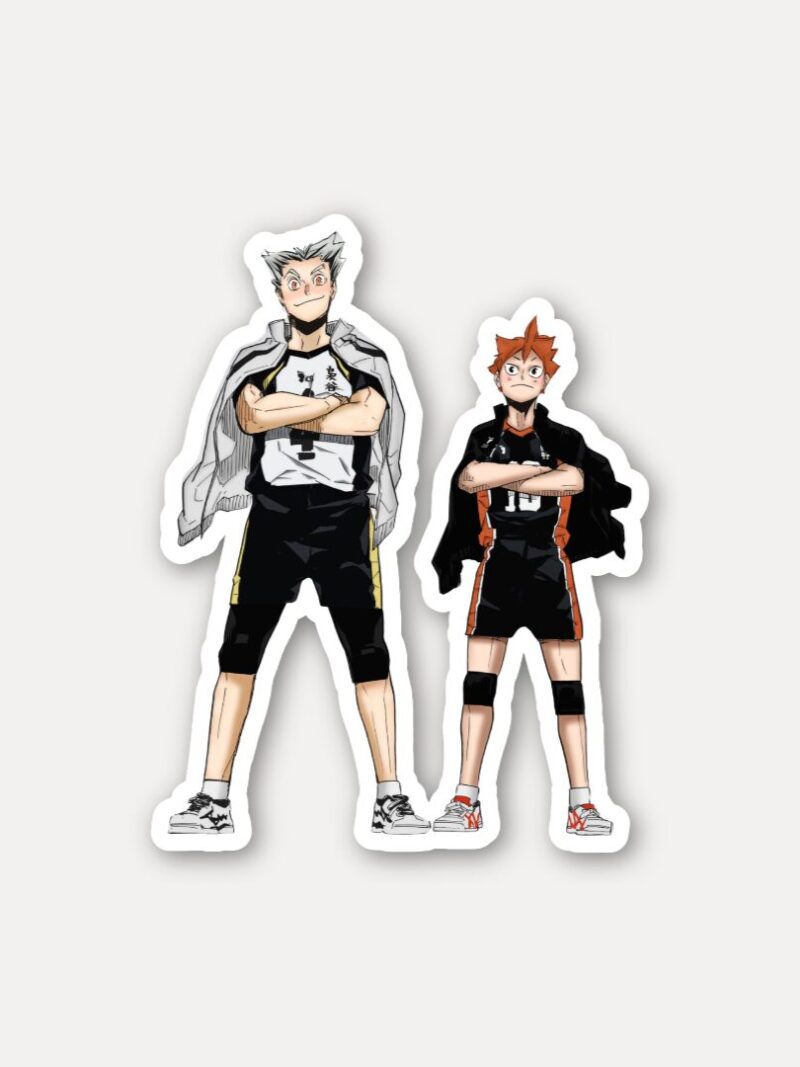 Bokuto Hinata Flex Pose Sticker Haikyuu