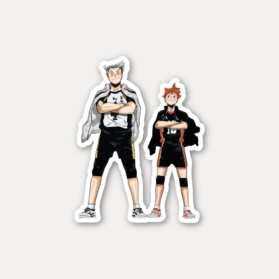 Bokuto Hinata Flex Pose Sticker Haikyuu