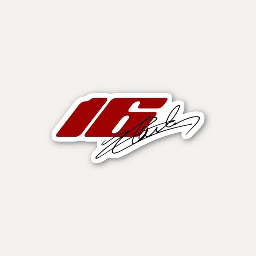 Charles Leclerc Autograph 16 Sticker