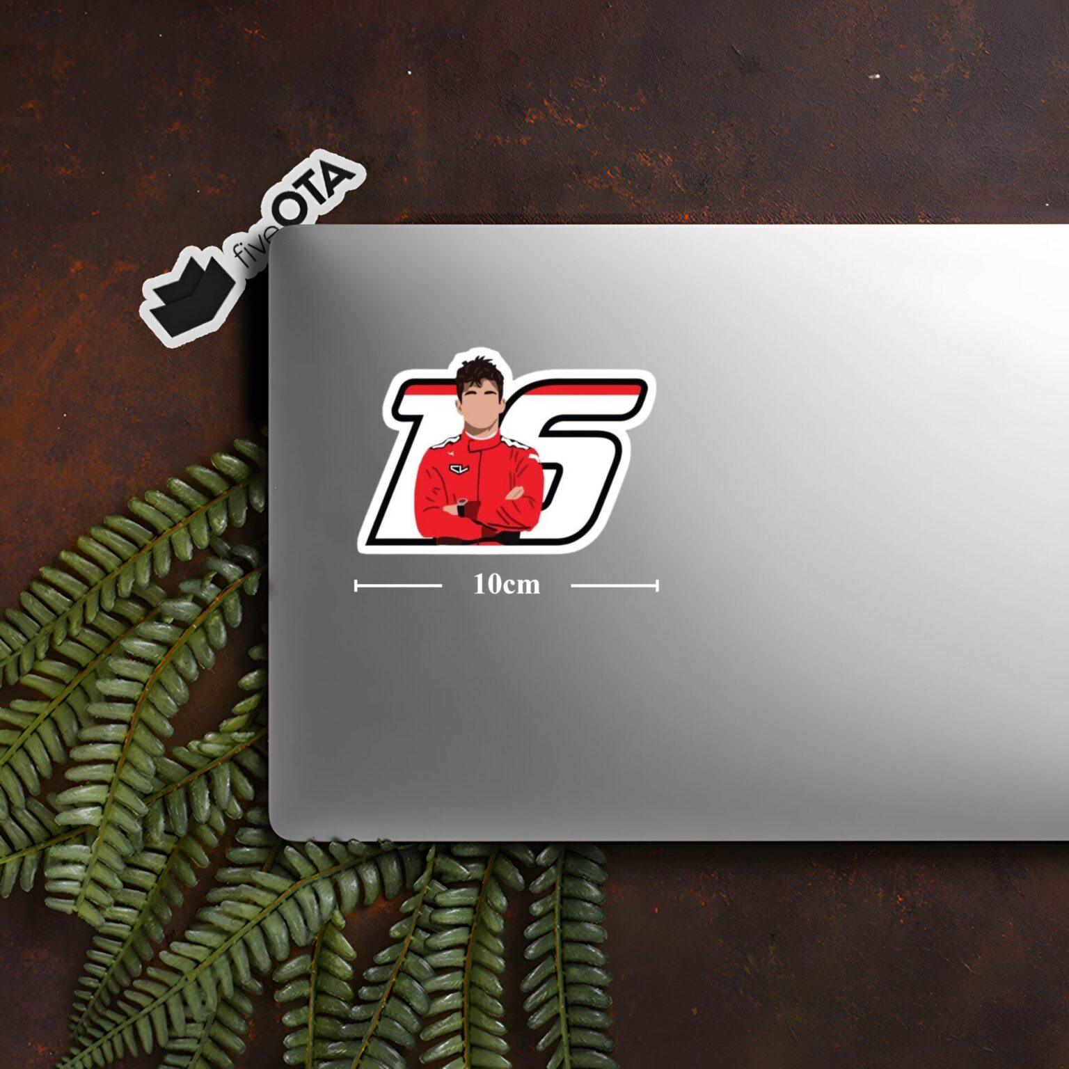 Charles Leclerc Number Pose Sticker