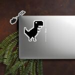 Chrome Dino Sticker