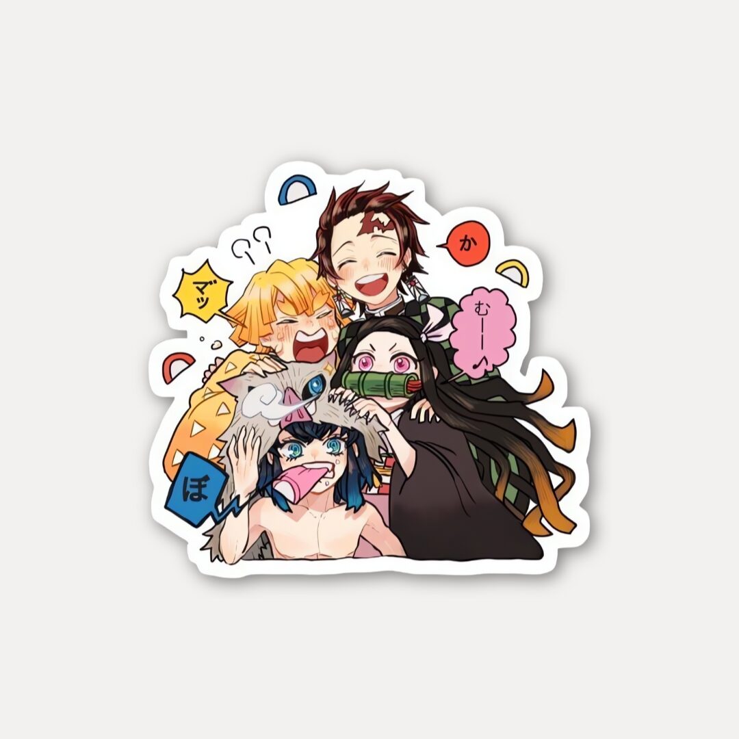 Demon Slayer Chibi Squad Sticker