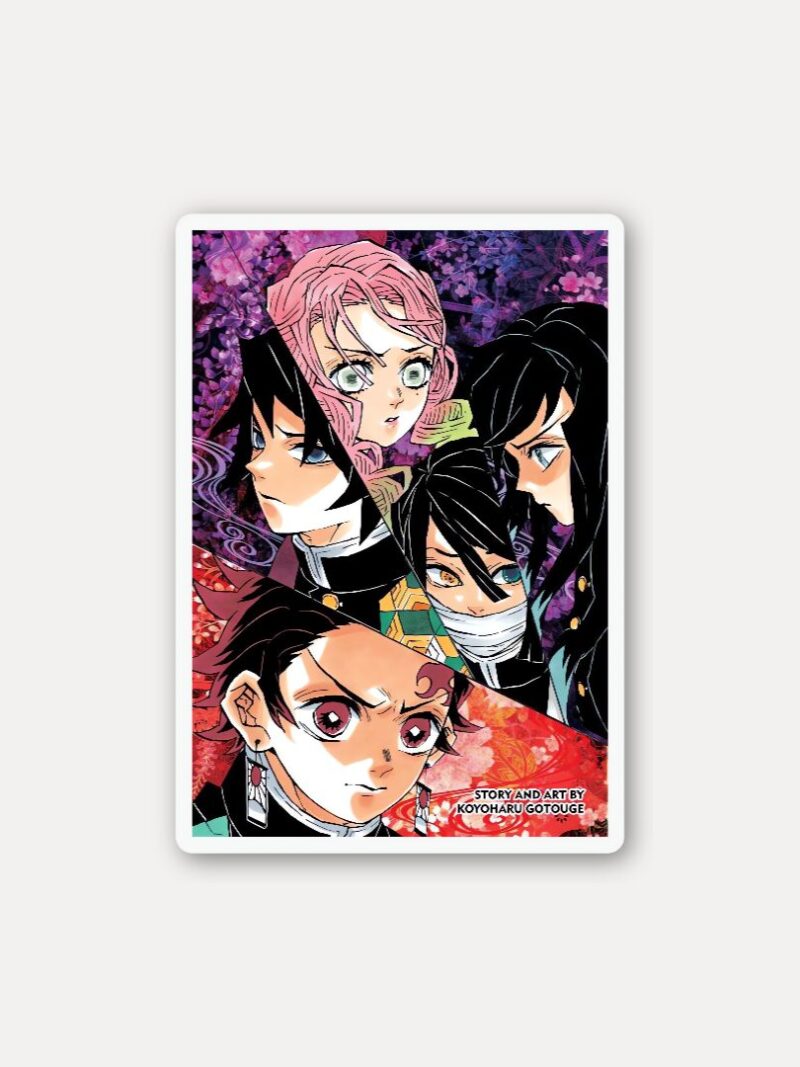 Demon Slayer Final Arc Sticker - Manga Poster Style with Giyu, Mitsuri & More