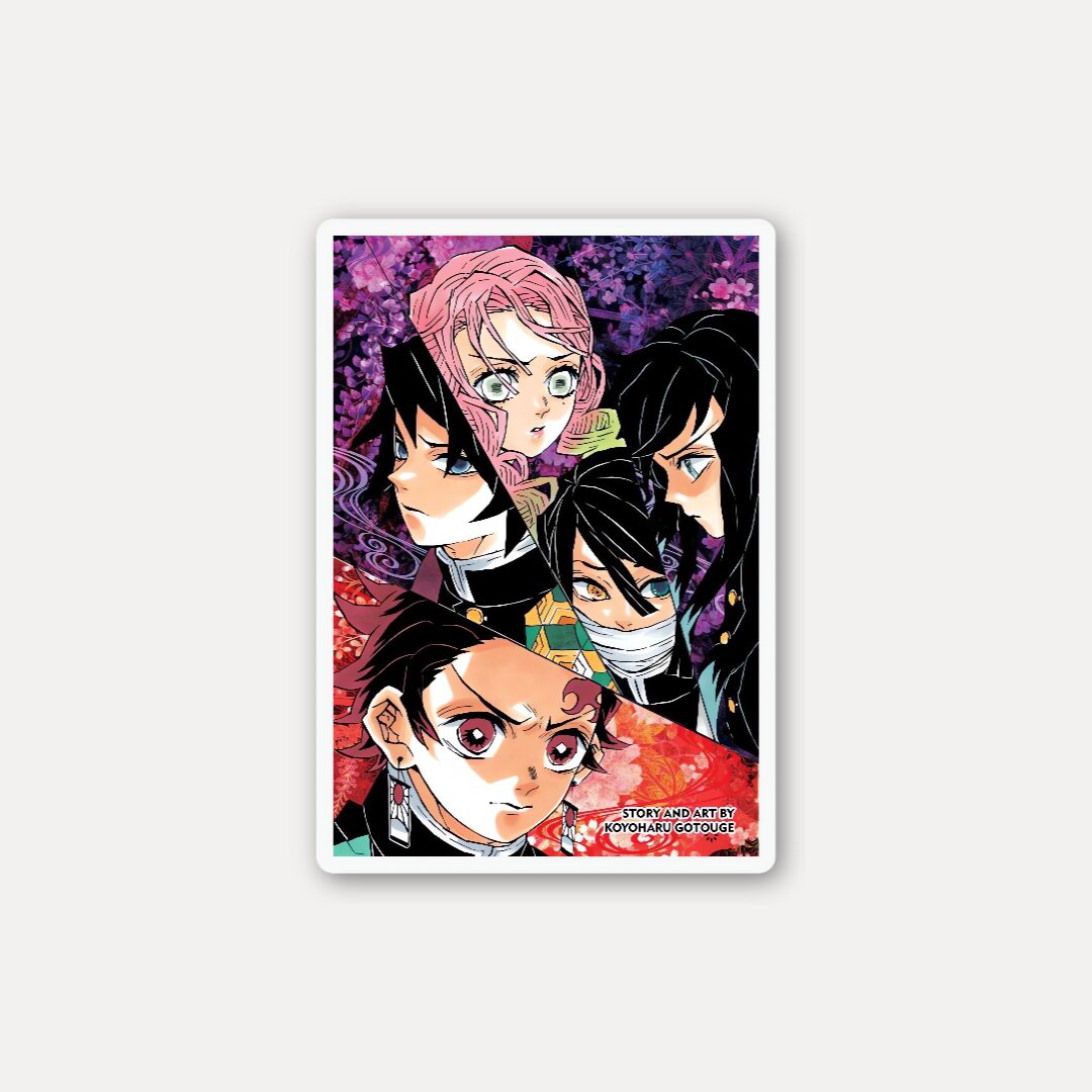 Demon Slayer Final Arc Sticker - Manga Poster Style with Giyu, Mitsuri & More