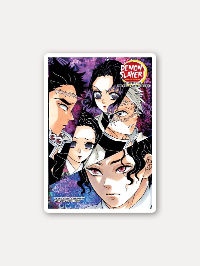 Demon Slayer Manga Hashira Panel Sticker - Vol. 140 Chapter Art