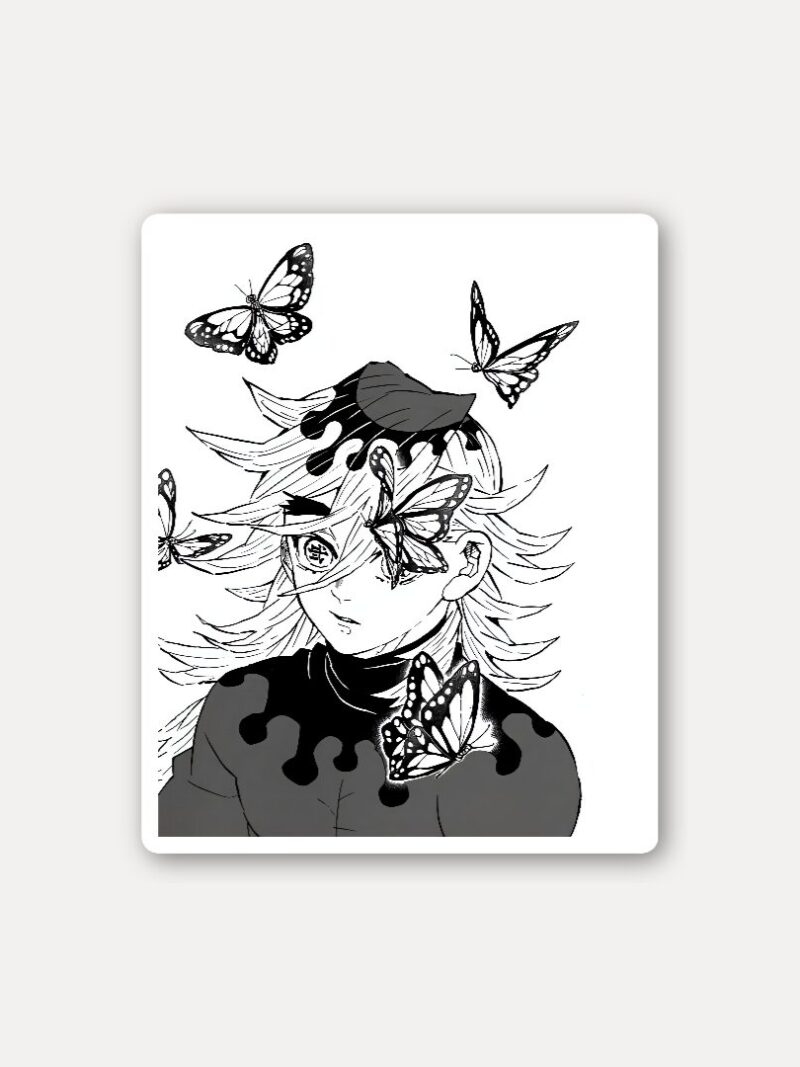 Douma with Butterflies Sticker - Smiling in the Silence