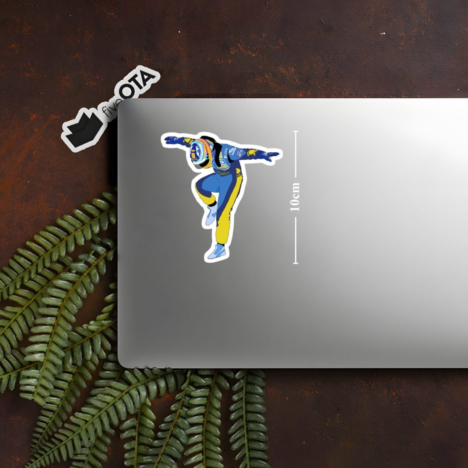 Fernando Alonso Racer Pose Sticker