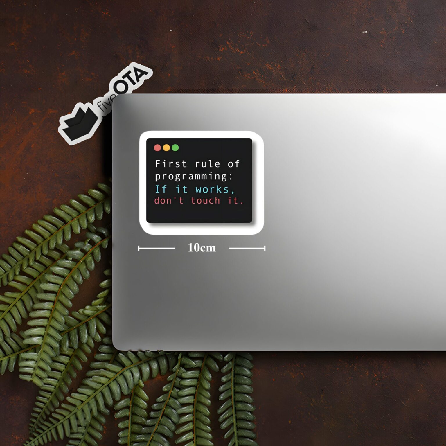 First Rule of Programming Sticker