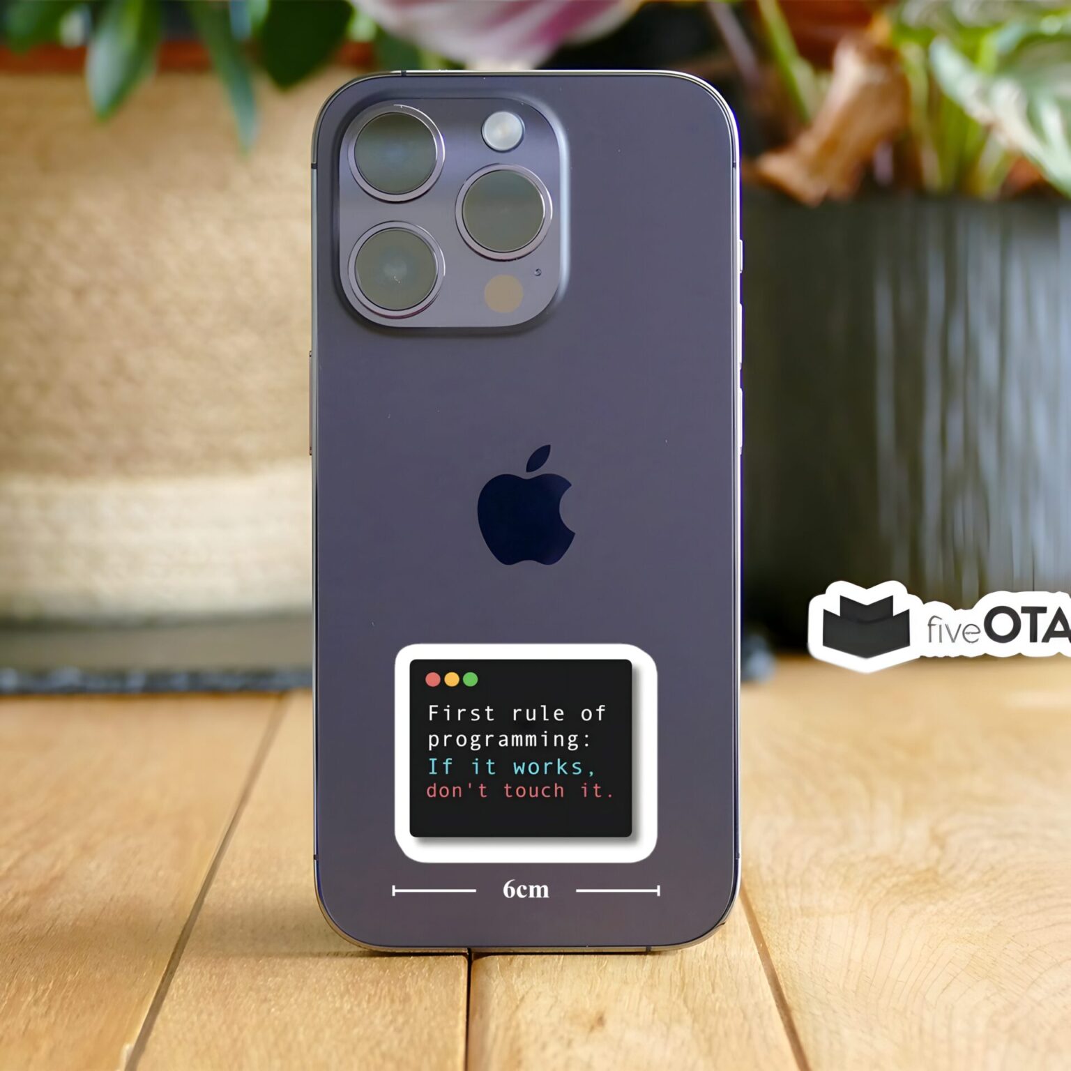 First Rule of Programming Sticker