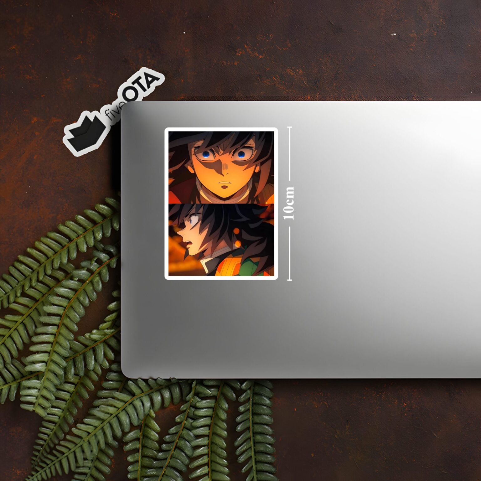 Giyu Tomioka - Firelight Reaction Shot Sticker