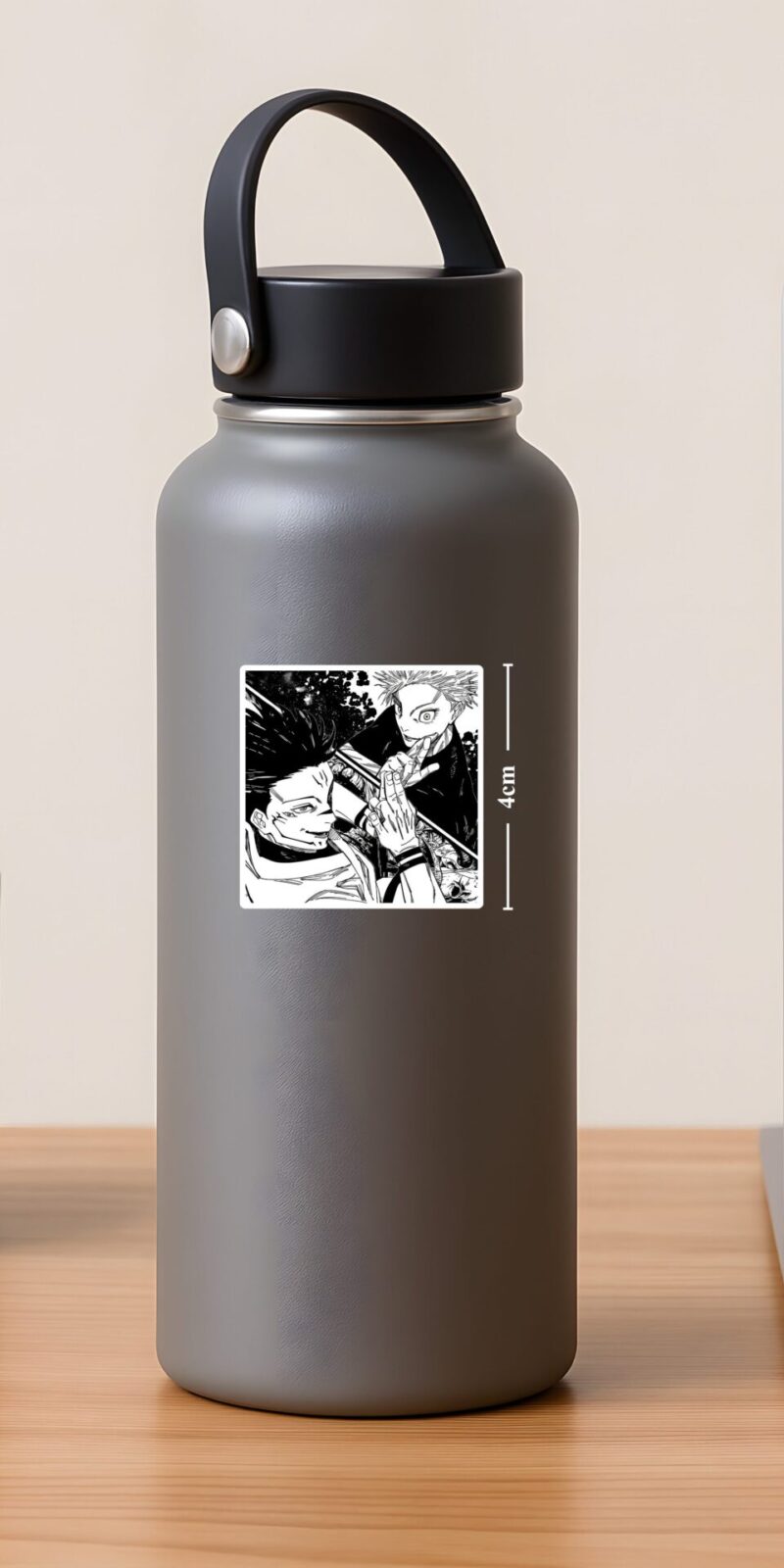 Gojo vs Sukuna Sticker capturing the Shinjuku Showdown duel in clean manga art. Durable matte vinyl for laptops, bottles, and notebooks.