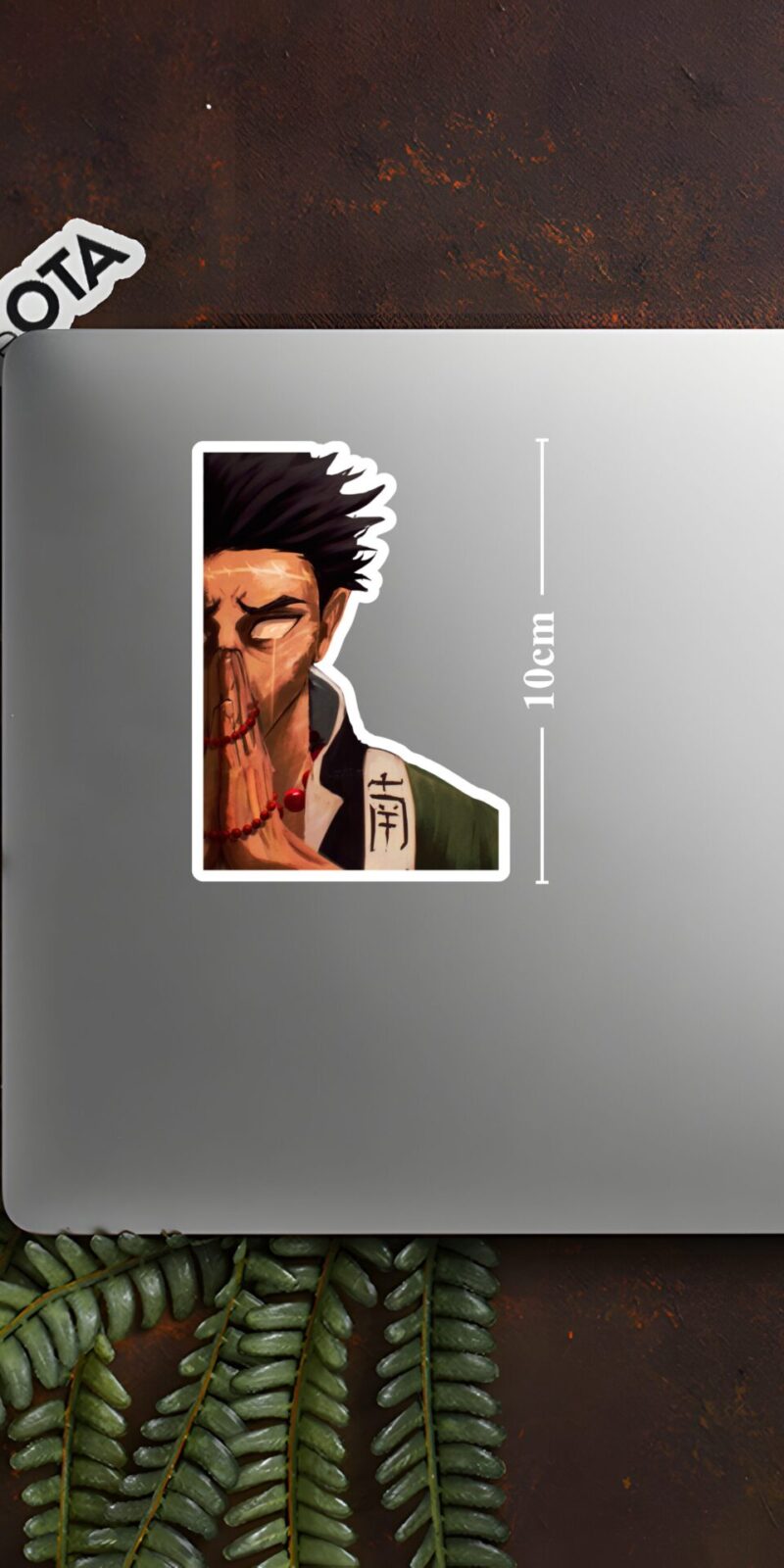 Gyomei-Himejima-Prayer-Sticker-Silent-Strength-L-10-cm