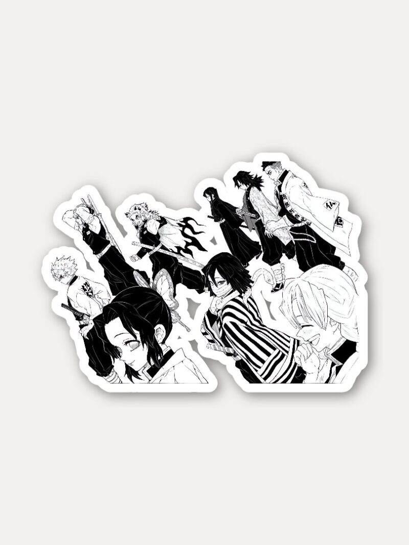 Hashira Walk Panel Sticker - Black and White Unity