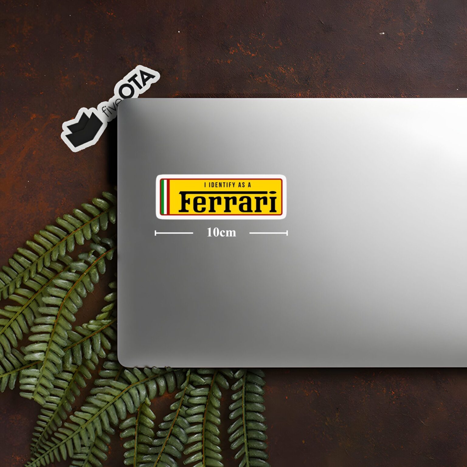 I Identify as a Ferrari Sticker