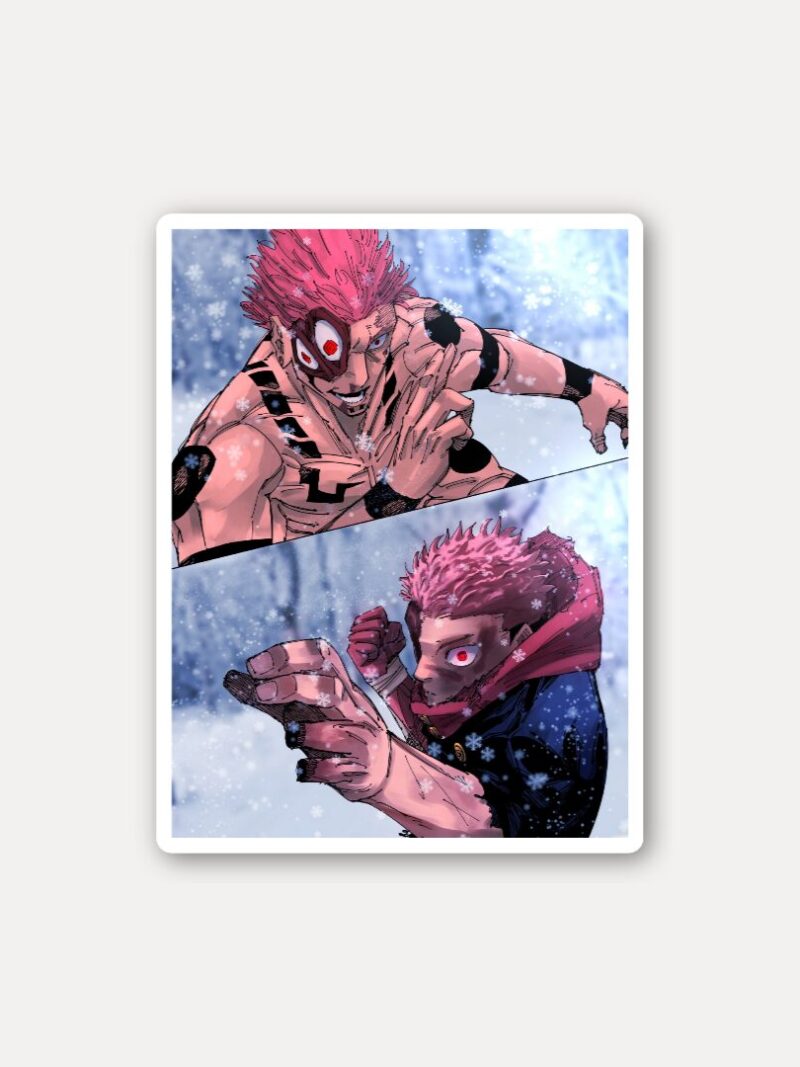 Itadori vs Sukuna Jujutsu Kaisen Sticker